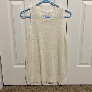 Old Navy Cream Sleeveless Knit Tank